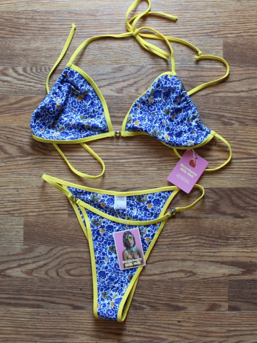 NWT Strawberry Milk Mob Bikini